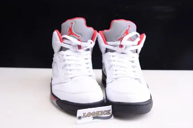Rep Retro Jordan 5 (2020) DA1911-102 Red Silver Air Fire Tongue 0615